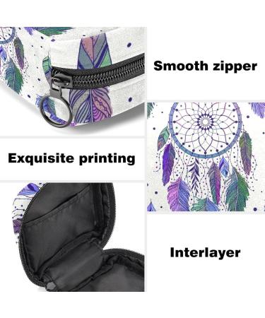 Dreamcatchers Boho Sanitary Napkin Bag | Ethno Style Menstrual Cup Pocket | Portable Storage for Teenage Girls & Women - Buy Online on GoSupps.com