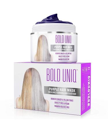 Bold Uniq Purple Shampoo & Mask Bundle - Eliminates Brassiness, Lightens Blonde, Platinum & Gray Hair - Paraben & Sulfate Free - Vegan & Cruelty Free - Buy Online on GoSupps.com
