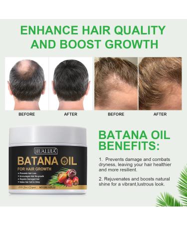 PLOBRT 100% Pure Organic Batana Oil from Honduras for Hair Growth - Prevents Loss Promotes Thickness for Men & Women 8.4 oz - Buy Online on GoSupps.com