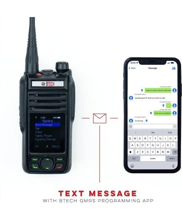 BTECH GMRS-PRO Waterproof Two-Way Radio with Bluetooth, GPS & GMRS Repeater Capabilities - Dual Band Receiver for Long Range Communication - Buy Online on GoSupps.com