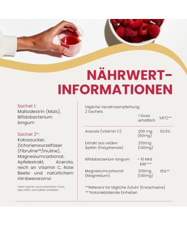 Blossomup Raspberry Hibiscus Drinking Powder for Hay Fever & Pollen Allergy | 1 Pack (150g) - 4 Weeks Supply - Made in Switzerland - Refreshing Dietary Supplement - Buy Online on GoSupps.com