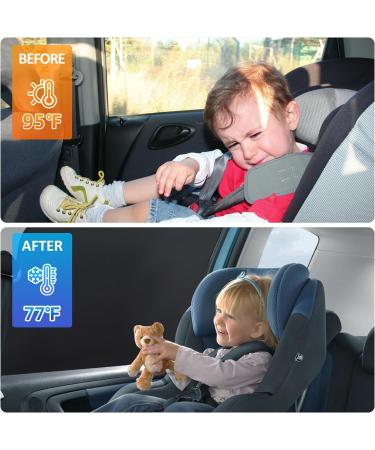 Zatooto Sun Protection Car Side Window - UV Protection Magnetic Privacy Screen | Darkening Curtains | 4-Piece Set for Ultimate Sunshade - Buy Online on GoSupps.com