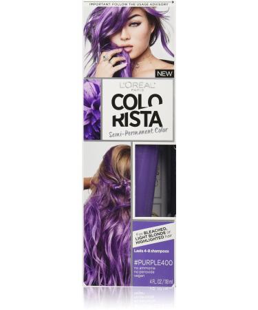 L'Oreal Paris Colorista Semi-Permanent for Light Blonde or Bleached Hair #Purple