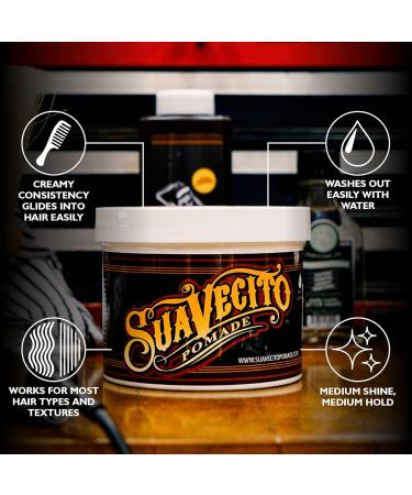 Suavecito La pommade de maintien originale Suavecito offre une tenue moyenne et une brillance lev e. Facile appliquer et laver. Id ale pour un usage quotidien ou un coiffage professionnel. 908 g 908 g (Lot de 1) - Buy Online on GoSupps.com