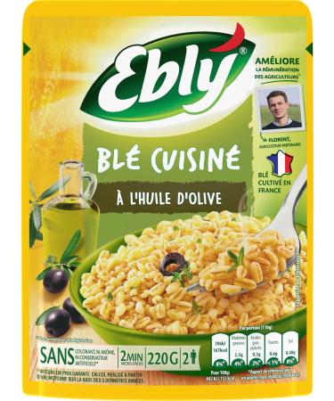 EBLY Nature Microwavable Wheat with Olive Oil 2mn 220g - Buy Online on GoSupps.com