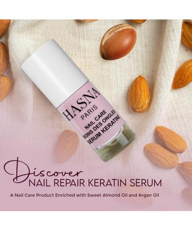  HASNA COSMETICS HASNA PARIS - Repairing Nail Treatment - Strengthens and repairs your nails - Enriched with Argan oil - Easy to apply - 6ml - Buy Online on GoSupps.com