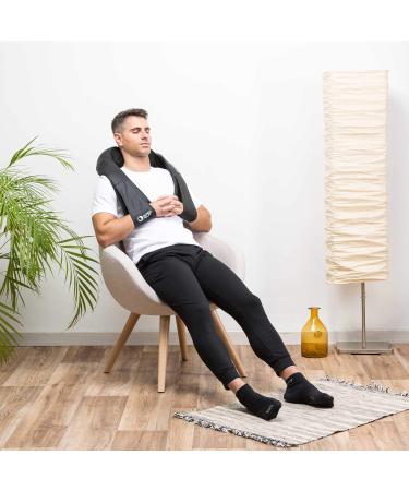 Global Relax Mondo Neck Shoulder & Back Massager - Shiatsu & Infrared Thermotherapy | Ergonomic & Portable | Musical Relief for Home Office & Car - Buy Online on GoSupps.com