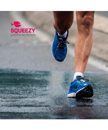 Squeezy Energy Bar 12 Pack - Cherry + Caffeine | Carbohydrate-Rich Fitness & Energy Booster for Endurance Sports | 50 mg Caffeine Per Bar - Buy Online on GoSupps.com