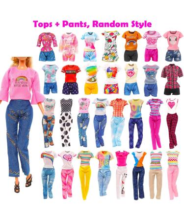 BARWA 57 Pack Doll Clothes and Accessories - Fashion Dresses, Tops, Pants, Wedding Gowns, Swimsuits, Mini Dresses, Hangers, Shoes, Computer, Cosmetic - for 11.5 inch Doll - Buy Online on GoSupps.com