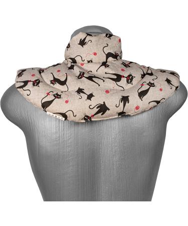 Neck Pillow with Stand-Up Collar - Cat-Mimi Grape Seed Heat Pad & Neck Warmer - International Shipping - Buy Online on GoSupps.com