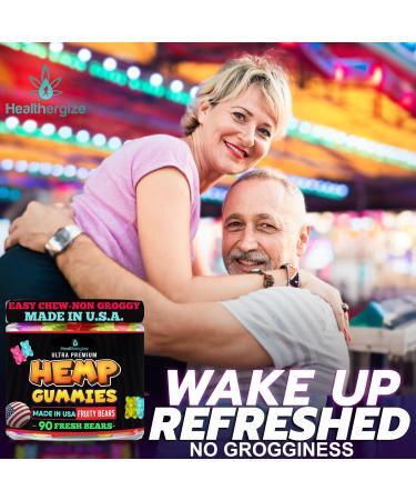 Hemp Gummies for Sleep and Relaxation-Calm Discomfort Fresh Fruity Flavors Relief-Extra Strength Peace and Rest Hemp Oil Gummy Bear Edibles-Made in USA-90 Bears - Buy Online on GoSupps.com
