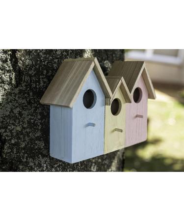 3 in 1 Wooden Wild Bird House - Predator Proof Nesting Box for Small Birds - Garden Ornament - Buy Online on GoSupps.com