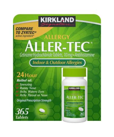 Aller-Tec (Allergy Relief) - 365 Tablets (Pack of 1)