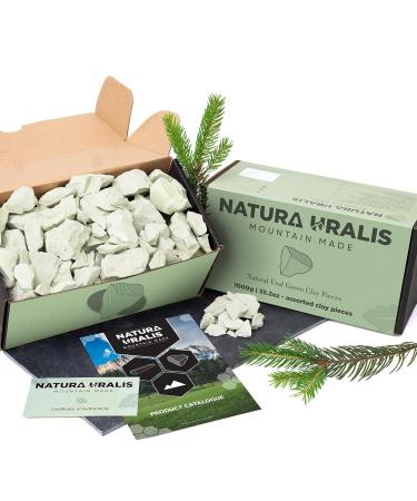 Argile Verte de l'Oural | 1000g Argile Verte Naturelle Vert Pastel Verdoyant - Croquant Etonnant Texture Terreuse Velout e et Ferme Satisfaisante Sensation ASMR - Buy Online on GoSupps.com