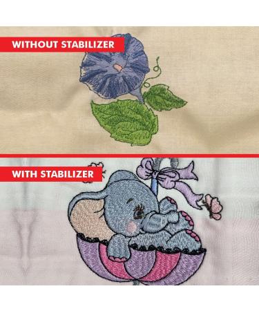 Invisible No-Show Mesh Stabilizer 1.5 oz Cutaway Stabilizer 12x10yd Roll - SuperStable Lightweight Cut Away Backing for Machine Embroidery - Made in USA (White) - Buy Online on GoSupps.com