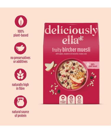 Deliciously Ella - Granola & Muesli Gluten-Free Vegan Friendly Healthy Breakfast (6 boxes) (Fruity Bircher Muesli) - Buy Online on GoSupps.com