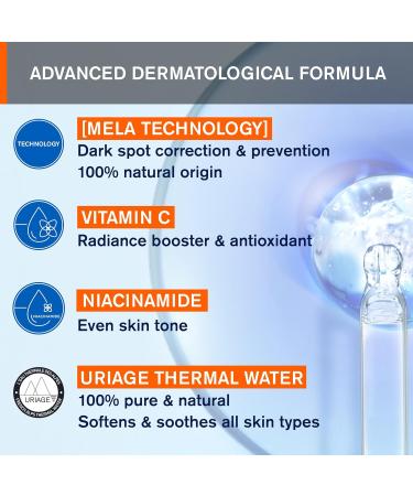 Uriage D piderm Brightening Cleansing Foaming Cream 100ml - Cleanses Unifies Illuminates Matte Complexion - Corrects and Prevents Dark Spots - Power of Mela-Technology & Vitamin C - Buy Online on GoSupps.com