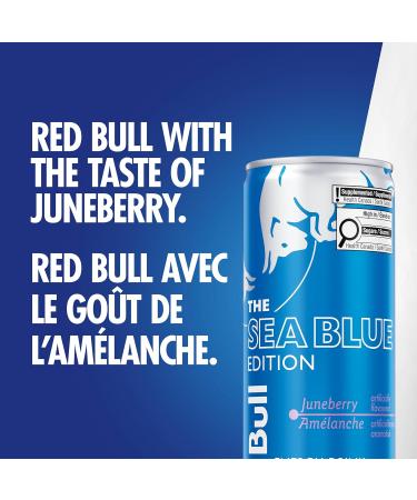 Red Bull Energy Drink The Sea Blue Edition 250ml (4 pack) Juneberry - Buy Online on GoSupps.com