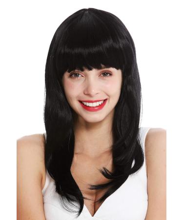 WIG ME UP 3268-1 Black Long Straight Wig for Women | Slightly Layered Bangs - Shop Internationally - Buy Online on GoSupps.com