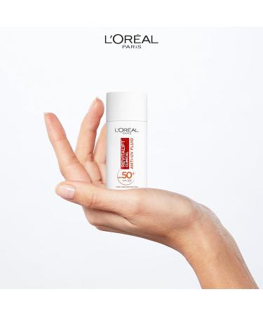 L Or al Paris Revitalift Clinical SPF 50+ Invisible UV Fluid Protect Prevent and Improve Ageing Signs Non-Oily Formula for All Skin Tones Advanced UV Protection and Antioxidant Vitamin C 50ml - Buy Online on GoSupps.com