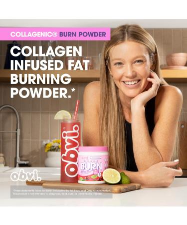 Obvi Collagenic Burn Powder | Multi-Collagen Peptide Blend with GBB Ashwagandha & Green Coffee | Pineapple Coconut 25 Servings - Buy Online on GoSupps.com