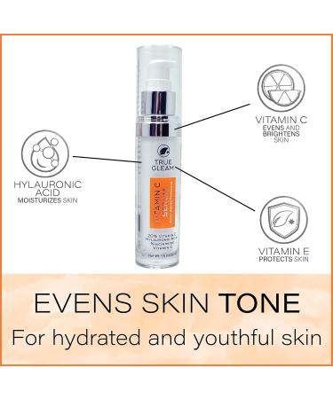 Buy Vitamin C Serum for Face | Anti-Aging Moisturizer with 20% Vitamin C Hyaluronic Acid & Niacinamide - Brighten Skin & Reduce Wrinkles - Buy Online on GoSupps.com