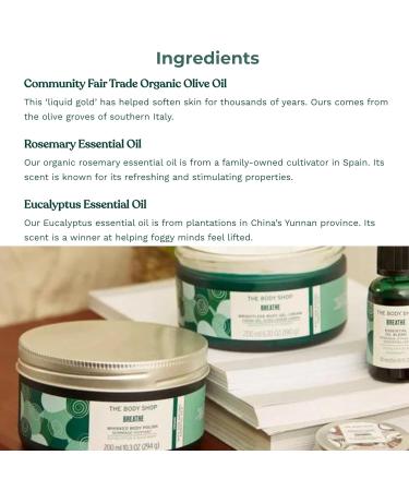 The Body Shop Breathe Whisked Body Polish - Vegan Exfoliant for Tired Skin - Nourish & Awaken - 200ml/7.7oz - International Shipping Available - Buy Online on GoSupps.com