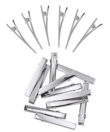 Metal Alligator Hair Clips for Hair Bows Thick Thin Hair Cutting Hairdressing Curl Professional Salon Women & Girls by Mandala Crafts Silver Pack of 200 5.6CM or 2.25 Inches 2.25 Inch (Pack of 200)