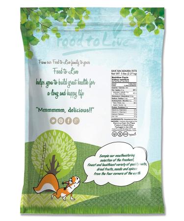 Buy Raw Macadamia Nuts - 5 Pound Bulk Pack | Premium Quality - Buy Online on GoSupps.com