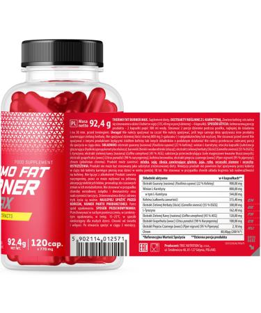 THERMO FAT BURNER MAX - Diet Weight Loss Supplement | 120 Capsules | International Shipping - Buy Online on GoSupps.com