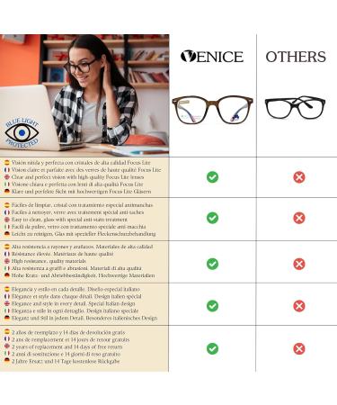 New Model Brown Reading Glasses with Blue Light Filters | Unisex +1.00 | Perfect for Gaming Computers and Reducing Eye Fatigue - Buy Online on GoSupps.com