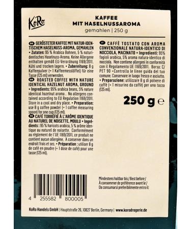 KoRo - Hazelnut Coffee 250g - Buy Online on GoSupps.com