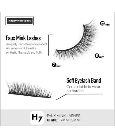 3D Cat-Eye Wispy False Eyelashes - Natural Fluffy & Reusable - Supernatural Faux Mink Heartbeat (H7) - Buy Online on GoSupps.com
