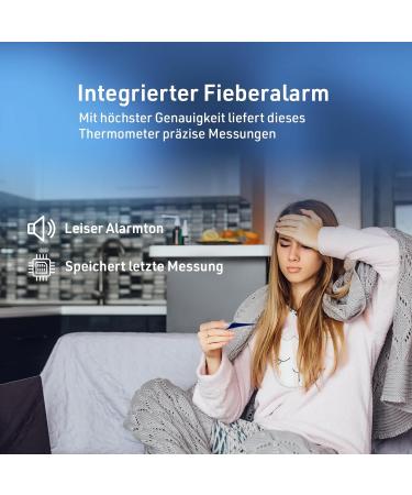 IEA Medical Digital Fever Thermometer - Flexible Accurate & Fast for Babies | Best Fever Thermometer for All Ages - Buy Online on GoSupps.com