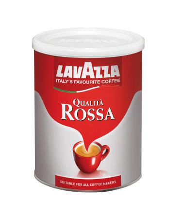 Lavazza Café Qualita Rossa, Expresso Torréfié, Café en Grains Moulu, Boîte de 250 g