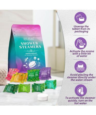 Shower Steamers Aromatherapy - 16 Pack Shower Bombs with Essential Oils Personal Care Birthday Gifts for Women Gifts for Mom Valentines Day Gifts for Her Him - Buy Online on GoSupps.com