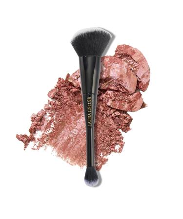 LAURA GELLER NEW YORK Blush-n-Bronze Marbleized 2-in-1 Bronzer Blush Rose Bronze - Dual-Ended Brush Set - Buy Online on GoSupps.com