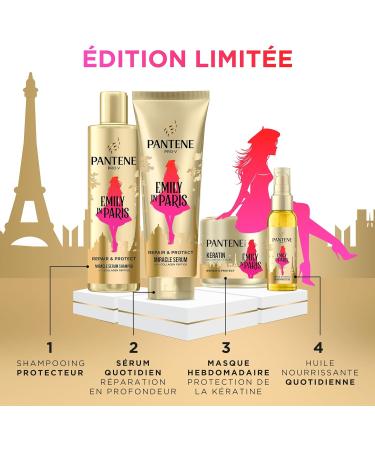 Pantene x Emily in Paris Repair & Protect Conditioner Serum 220ml Limited Edition. Revitalizes Damaged Hair. Enriched with Pro-V Nutrients and Collagen Peptides - Buy Online on GoSupps.com