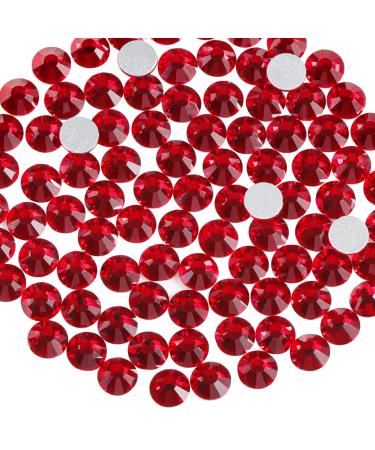 Beadsland 1440 pieces flat back rhinestones nail crystals rhinestones for nails dark red SS10 (2.7-2.8mm) dark red SS10/1440PCs