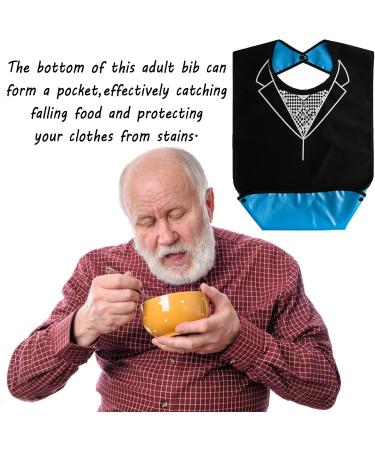Buy Longhao Adjustable Silicone Bibs for Adults - Clothing Protection with Crumb Catcher - Stylish Small Black Design - Buy Online on GoSupps.com