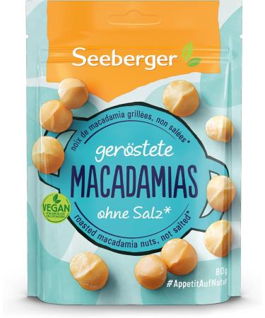 Seeberger Roasted Macadamia Nuts Unsalted 1 Unit - Buy Online on GoSupps.com