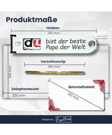 Best Dad in the World - Personalized DUPLO Chocolate Bar Gift Box with Banknote Compartment | International Shipping - Buy Online on GoSupps.com