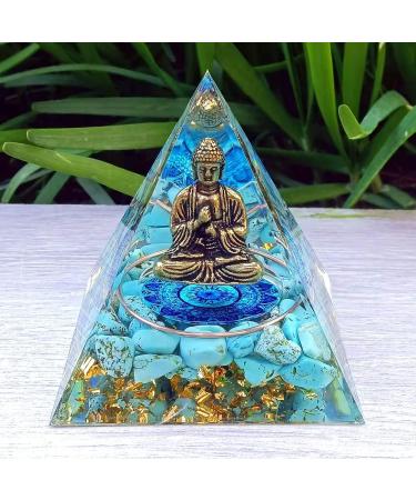 Pyramid Orgon Crystal Energy Tower | Reiki Chakra Healing Stones | Positive Energy Meditation Tool | Living Room Decor Gift - Buy Online on GoSupps.com