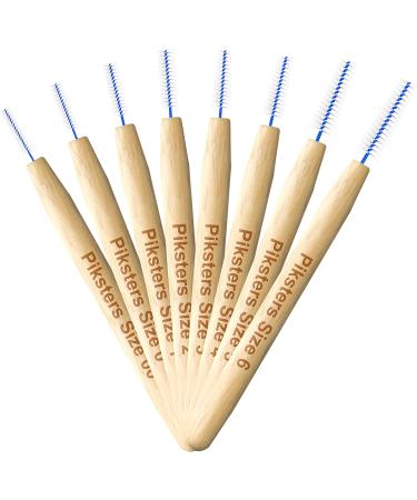 Bamboo Piksters Interdental Brushes | Sizes 00-6 | 8 Pack Size 0 (Grey) - Buy Online on GoSupps.com