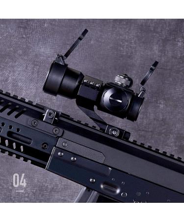 Pinty 1x30 Red Green Dot Reflex Sight with Cantilever Mount - Black/Khaki - Buy Online on GoSupps.com
