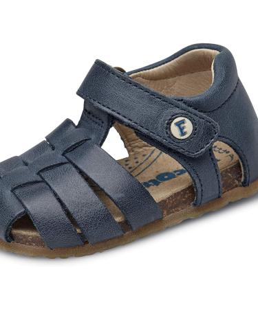 Falcotto Alby Closed Toe Leather Sandals - Blue (UK Size 4) - Buy Online on GoSupps.com