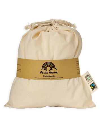 Organic fat wool kbT 100g in a cotton bag - medicinal wool - baby care - lanolin - 100% natural care - Buy Online on GoSupps.com