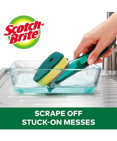 Scotch-Brite Heavy Duty Soap Control Dishwand | Keep Hands Clean, Control Soap with Button | Long Lasting & Reusable - Buy Online on GoSupps.com
