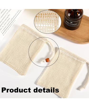 4 Pack Soap Bags - Perfect for Solid Shampoo Bathing Peeling & Travel | Eco-Friendly Soap Sacks for Foaming & Drying - Buy Online on GoSupps.com