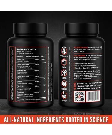 8-IN-1 All-Natural Nootropic Supplement | Boost Energy Focus & Memory | Organic Lion's Mane Rhodiola Cognizin Citicoline Caffeine & B12 - Shop Internationally - Buy Online on GoSupps.com